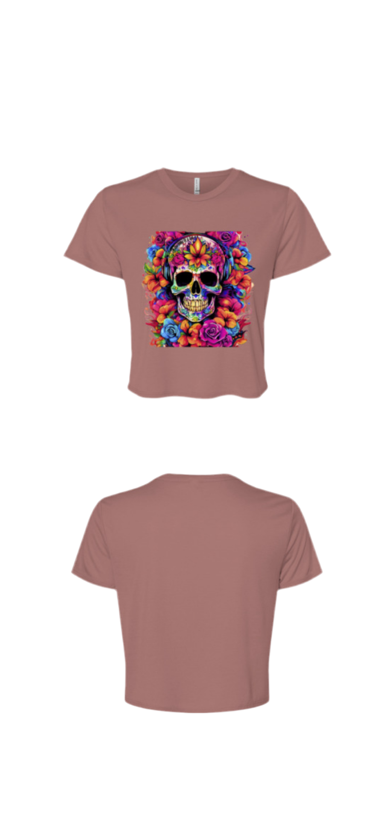 Ladies Flowy Cropped t-shirt