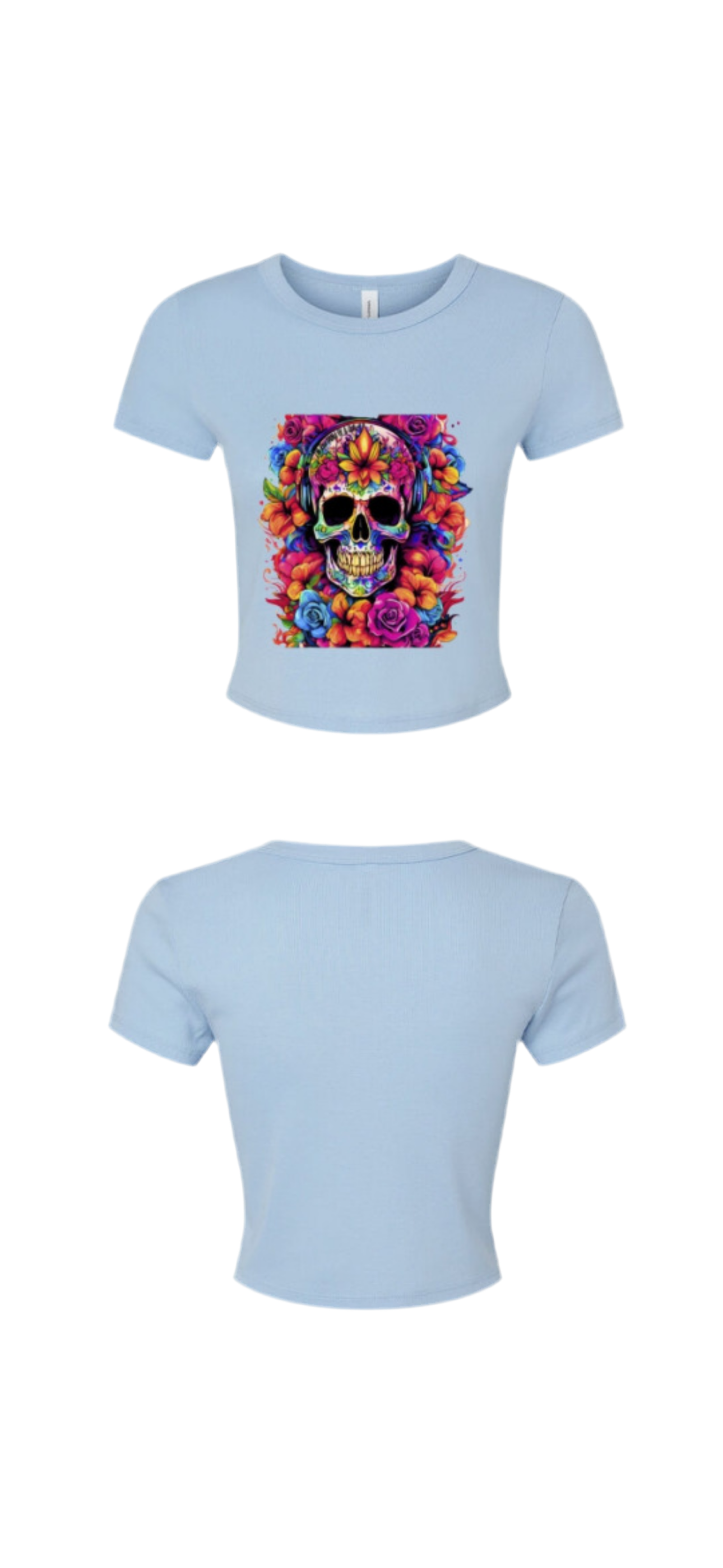 Ladies micro ribbed baby tee